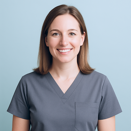 Freundliche Mitarbeiterin am Empfang der Zahnarztpraxis Zahnwerk Krems