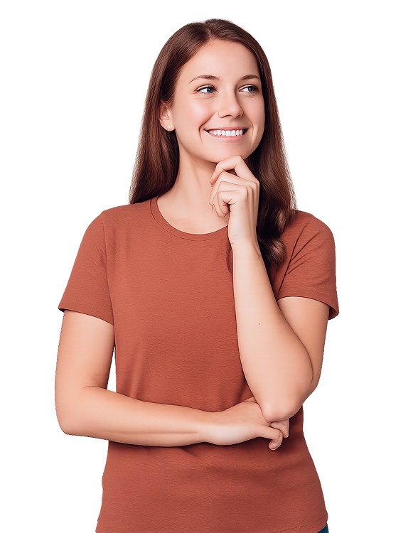 Lächelnde Frau nach professioneller Mundhygiene-Behandlung bei Zahnwerk Krems