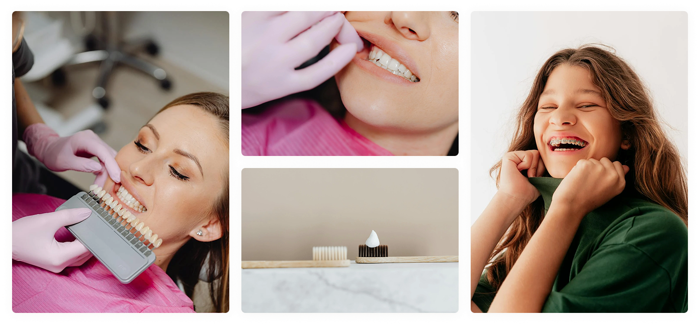 Zufriedene Patientinnen und Patienten mit strahlendem Lächeln nach der Mundhygiene bei Zahnwerk Krems